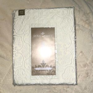 Royal Velvet Rod Pocket Cream Curtains. Purchased never used.